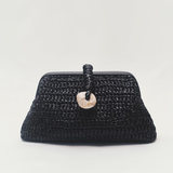 Delphine Black Pouch Bag