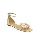 Narcissa Natural Flat Ankle Sandal