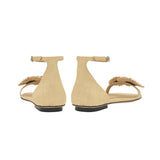 Narcissa Natural Flat Ankle Sandal