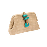 Petra Turquoise Pouch Bag