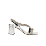 Ronda Silver  Asymmetric Sandal