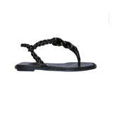 Thory Black Flat Sandal