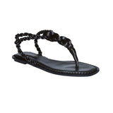 Thory Black Flat Sandal