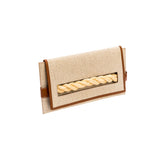 Thory Natural & Camello Envelope Clutch