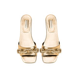 Catena Gold Flat Sandal